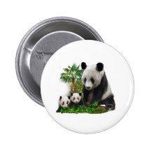 Panda Love art Pin