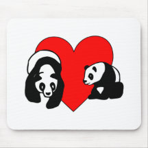 Panda Love Mousepad
