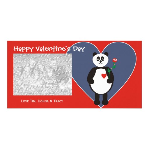 Panda Love Valentine Photo Cards