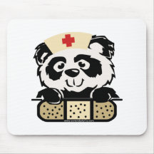 Panda Nurse Mouse Pad