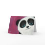 Panda on Pink - Greeting Card