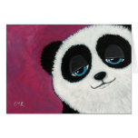 Panda on Pink - Greeting Card