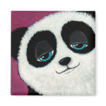 Panda on Pink Magnet
