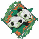 Panda Pair embroidered shirts