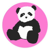 panda plush. sticker