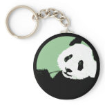 panda. seagreen circle. keychains