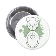 panda splatz. pinback buttons