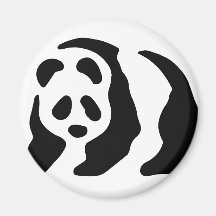 panda stencil magnet