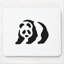 panda stencil mousepads