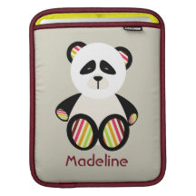 Panda & Stripes Rickshaw Sleeve iPad Sleeve