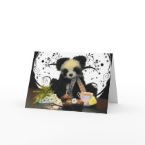 Panda Teddy Bear Birthday Card