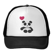 Panda Valentine Hat