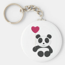 Panda Valentine Keychains