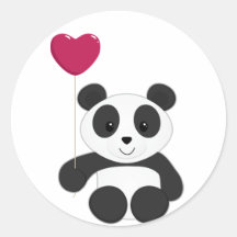 Panda Valentine Sticker