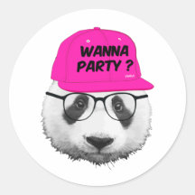 PANDA WANNA PARTY ? STICKER