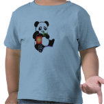 Panda with lantern tee shirt