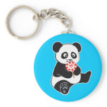 Panda with lollipop keychains