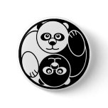 Panda Yin Yang buttons