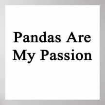 Pandas Are My Passion Poster