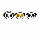 Pandas: Hear, See, Speak no Evil t-shirts
