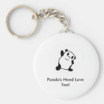 Panda's Need Love Too! Key Chains