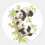Pandas Playing in a Tree Sticker