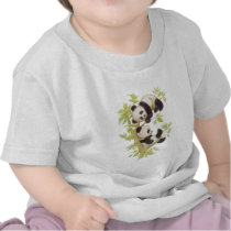 Pandas Playing in a Tree T-shirt