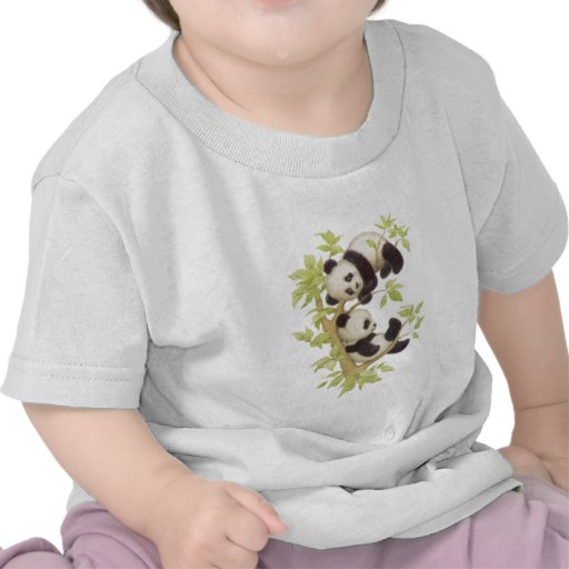 Pandas Playing in a Tree Tshirt