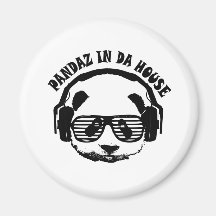Pandaz In Da House Magnet