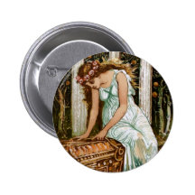 Pandora desires to open the Box Pinback Button