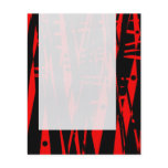 Panel 020 - Abstract in Red and Black flyers