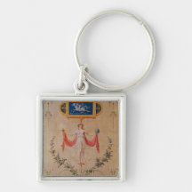 Panel from the boudoir of Marie-Antoinette Keychains