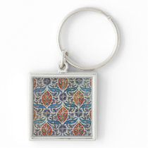 Panel of Isnik earthenware tiles Keychain