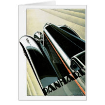 Panhard Automobile Vintage Greeting Card