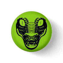 Panic Button Alligator Avatar pin badge