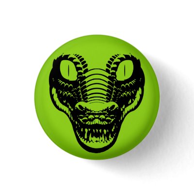Panic Button Alligator Avatar pin badge