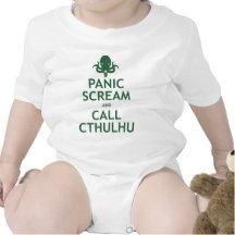 Panic Scream and Call Cthulhu Tees