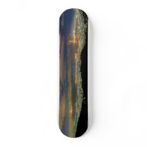 Panorama Kansai Osaka Bay Japan from Mt. Rokko Skateboard Deck