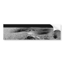 Panorama of Apollo 16 Astronaut on the Moon Bumper Stickers