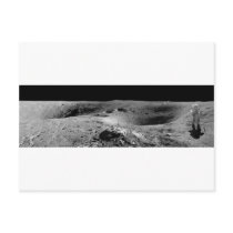 Panorama of Apollo 16 Astronaut on the Moon Postcard