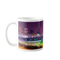 Panorama of Baltimore's Inner Harbour Night Skylin Coffee Mug