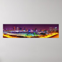 Panorama of Baltimore's Inner Harbour Night Skylin Posters