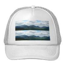 Panoramic Mountain View Bookmark Mesh Hats