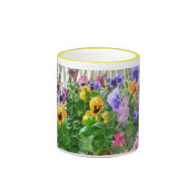Panoramic Pansies Mug
