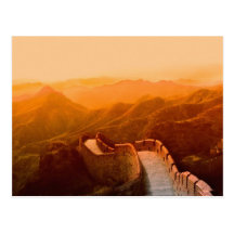 Panoramic view of Great Wall, China Post Cards