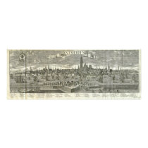 Panoramic View of the City of Antwerpen in 1730 Photo Art
