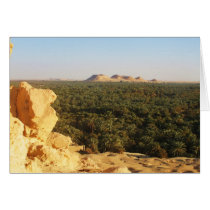 Panoramic View of the Palm Gardens in Siwa Oasis cards