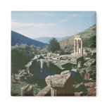 Panoramic view of the site with the tholos temple magnets
