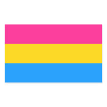 Pansexual flag stickers
