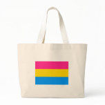 Pansexual Pride Flag Tote Bags
